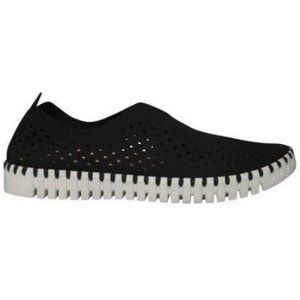 Ilse Jacobsen Hornbæk Tulip 139 Black Laser Cut Perforated Sneakers Sz 8.5-9